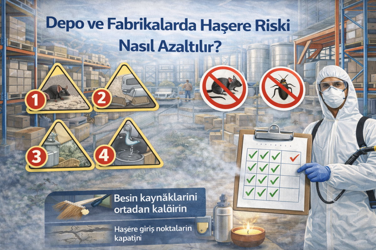 Depo ve Fabrikalarda Haşere Riski Nasıl Azaltılır? 