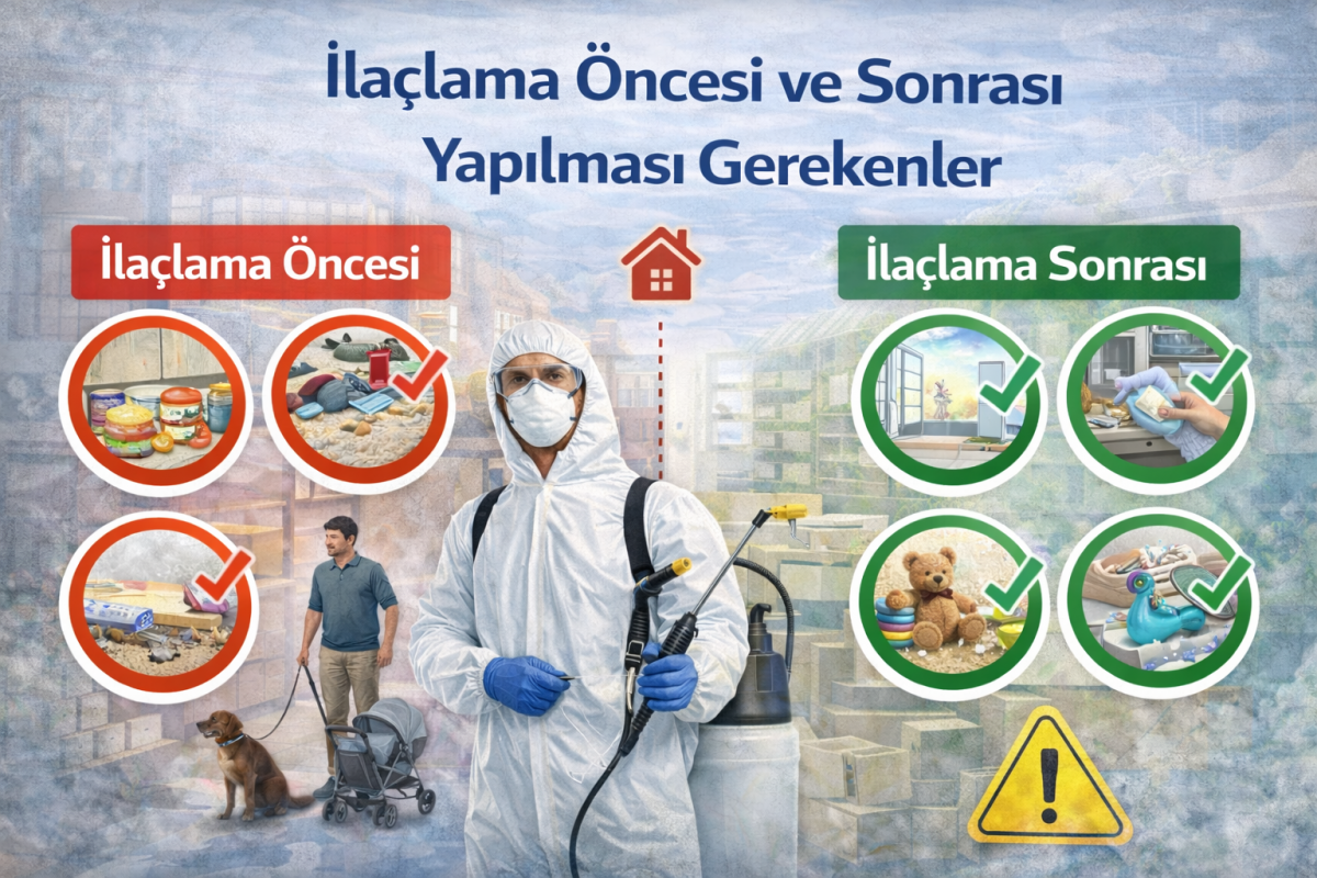 İlaçlama Öncesi ve Sonrası Yapılması Gerekenler 