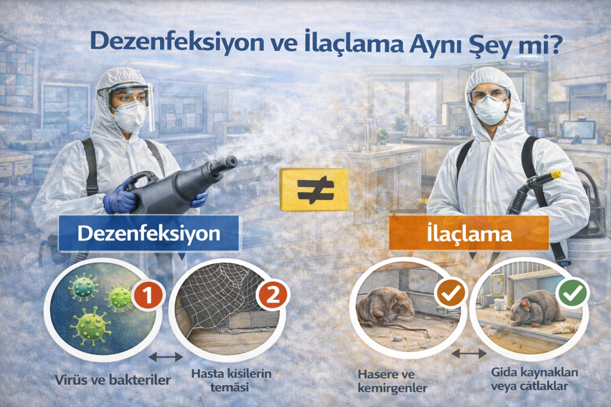 Dezenfeksiyon ve İlaçlama Aynı Şey mi? 