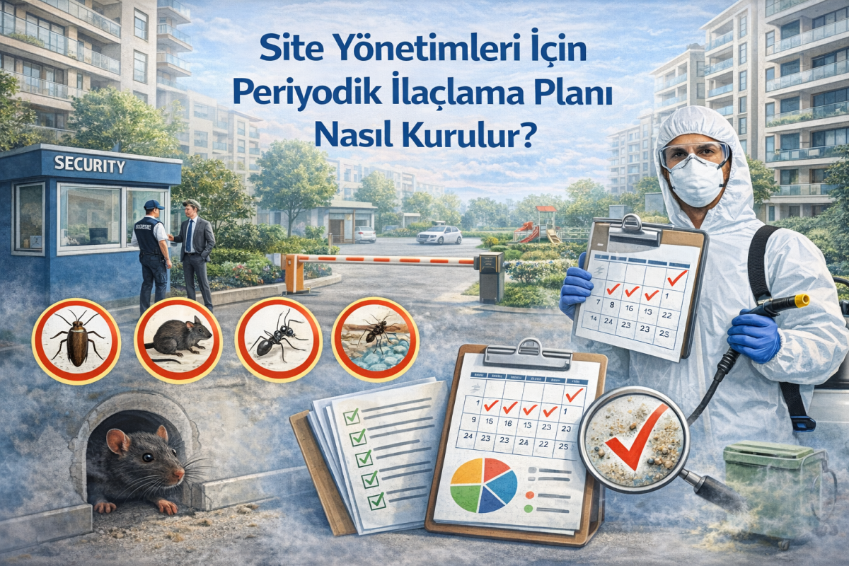  Site Yönetimleri İçin Periyodik İlaçlama Planı Nasıl Kurulur? 