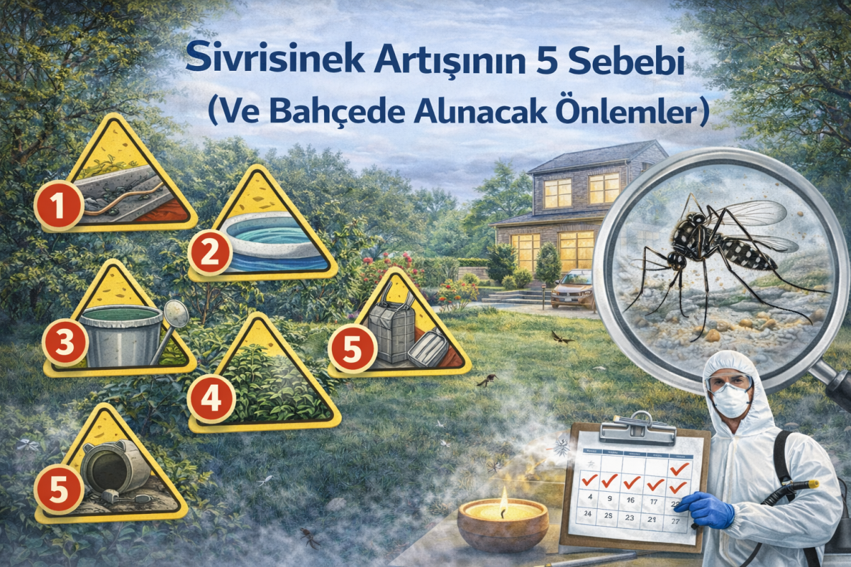  Sivrisinek Artışının 5 Sebebi (Ve Bahçede Alınacak Önlemler) 
